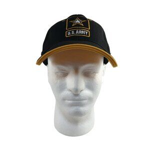 U.S. ARMY ARMY OF ONE BLACK & YELLOW HAT WITH HIDDEN PRO POCKET ALL-STAR APPAREL